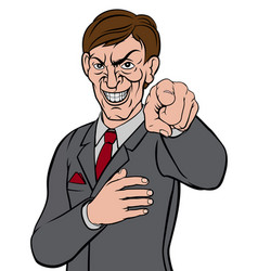 Evil Pointing Business Man