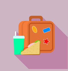 Lunchbox Icon Flat Style