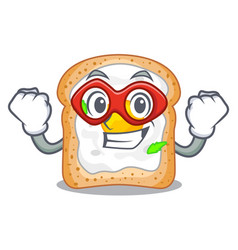 Super Hero Sandwich With Shape In Egg Cartoon