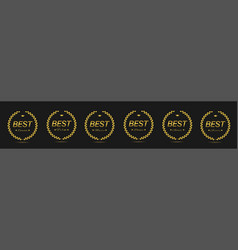 Best Film Silver Laurel Wreath Label Set