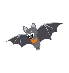 Flying Bat Jolly Bat Flat Cartoon