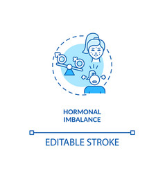 Hormonal Imbalance Concept Icon