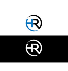 Hr Letter Logo And Icon Design