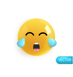 Realistic 3d Icon Emoji Face Render Of Yellow