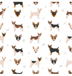 Teddy Roosevelt Terrier Seamless Pattern