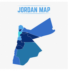 Jordan Detailed Map With Regions