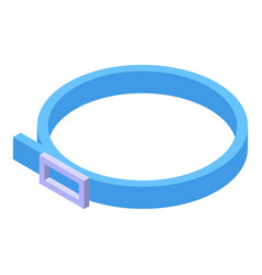 Blue Sky Color Flea Collar Icon Isometric