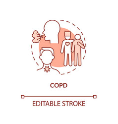 Copd Orange Concept Icon