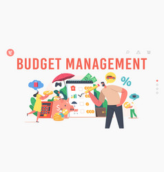 Budget Management Landing Page Template Family