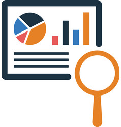 Chart Graph Analytics Icon Glyph Style Eps