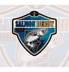 Fishing Logo Salmon Fish Icon