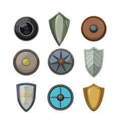 Medieval Shield Set Cartoon