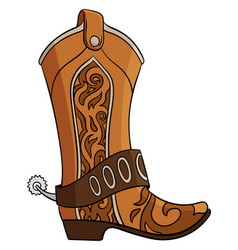 Cowboy Boots Cartoon Colored Clipart