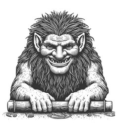 Troll Engraving Sketch