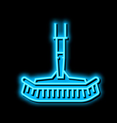 Vacuum Pool Brush Neon Glow Icon