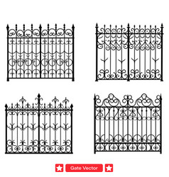 Architectural Gate Adding Structure And Depth