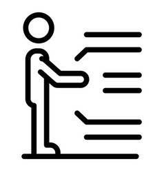 Nutritionist Man Icon Outline Style