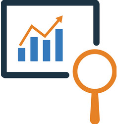 Chart Graph Growth Icon Glyph Style Eps