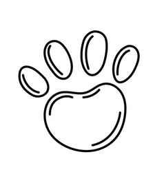 Pawprint Line Style