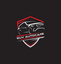 Suv Car Auto Care Logo Shield Designs Vintage