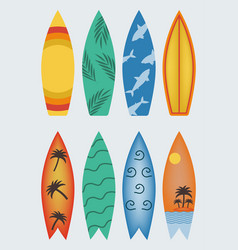 Unusual Colorful Surfboards Surfing Beach