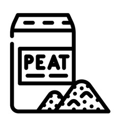 Bag Peat Line Icon