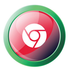 Icon A Red And Green Google Chrome Logo Button