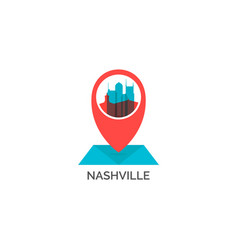 Nashville City Skyline Silhouette Logo