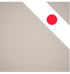 Corner Ribbon Flag Of Japan