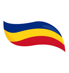 Romanian Ribbon Icon Cartoon Flag