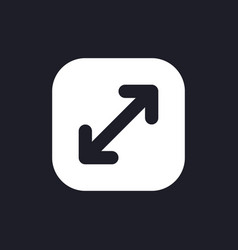 Screen Enlargement Dark Mode Glyph Ui Icon