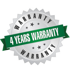 4 Year Warranty Stamp Logo