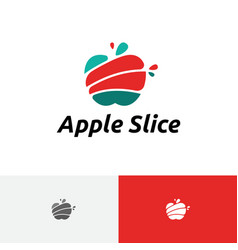 Apple Slice Splash Fresh Fruit Juice Logo