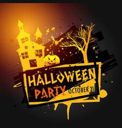 Halloween Party Celebration Grunge Background