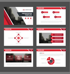 Red Abstract Presentation Templates Infographic