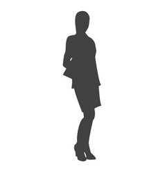 Female Executive Silhouette Standing Confident