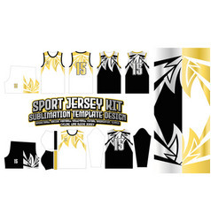 Golden Jersey Design Apparel Pattern 164