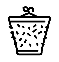 Pot Peat Line Icon