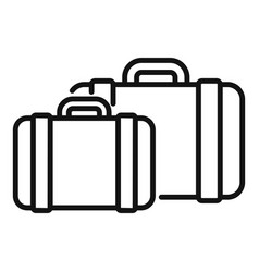 Travel Suitcase Icon Outline Waiting Area