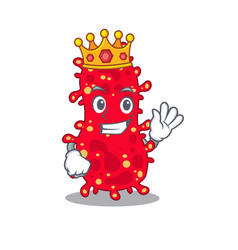 A Wise King Moraxella Mascot Design Style