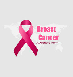 Breast Cancer Awareness Ribbon Background Eps 10