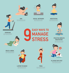 Easy Ways To Manage Stressinfographic