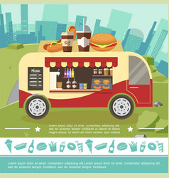 Flat Street Food Colorful Template