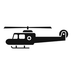 Air Rescue Helicopter Icon Simple Sea