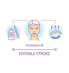 Forehead Lift Concept Icon