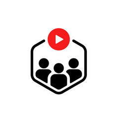 Simple Video Conference Or Webinar Icon