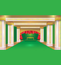 Stateroom Green Luxury Design Background