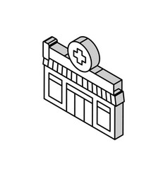 Pharmacy Store Isometric Icon