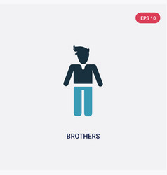 Two Color Brothers Icon From People Concept