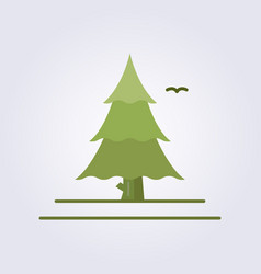 Flat Colored Pine Tree Icon Logo Design Spruce